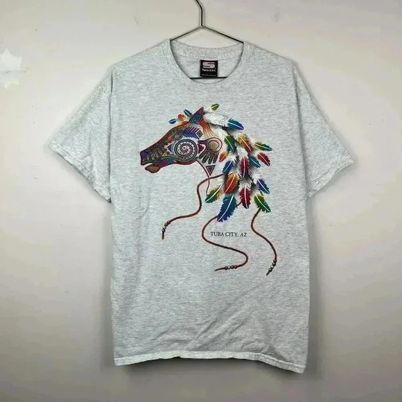 Vibrant Tuba City, AZ Graphic Tee - Colorful Horse Design - Picture 1 of 6